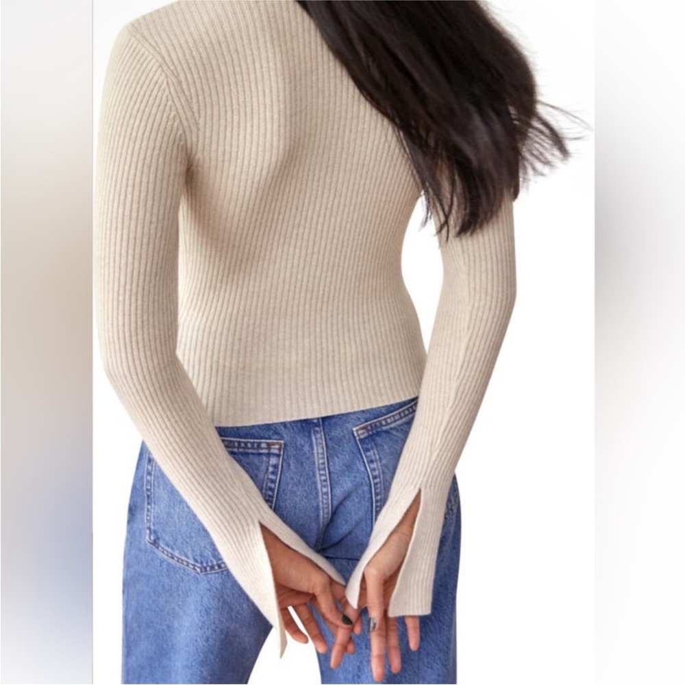 Reformation cream Glenna cashmere sweater - Picture 2 of 7